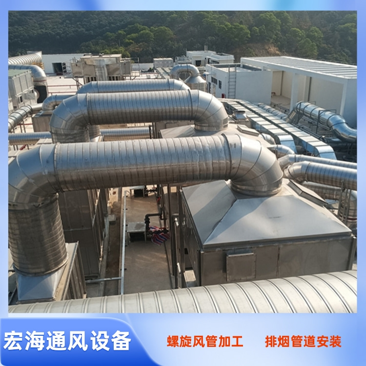 抚州螺旋风管生产厂家供应304不锈钢螺旋管加工 车间除尘不锈钢螺旋管定制