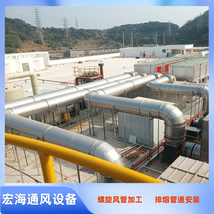 新余螺旋风管生产厂家供应304不锈钢螺旋管加工 201不锈钢螺旋风管定制