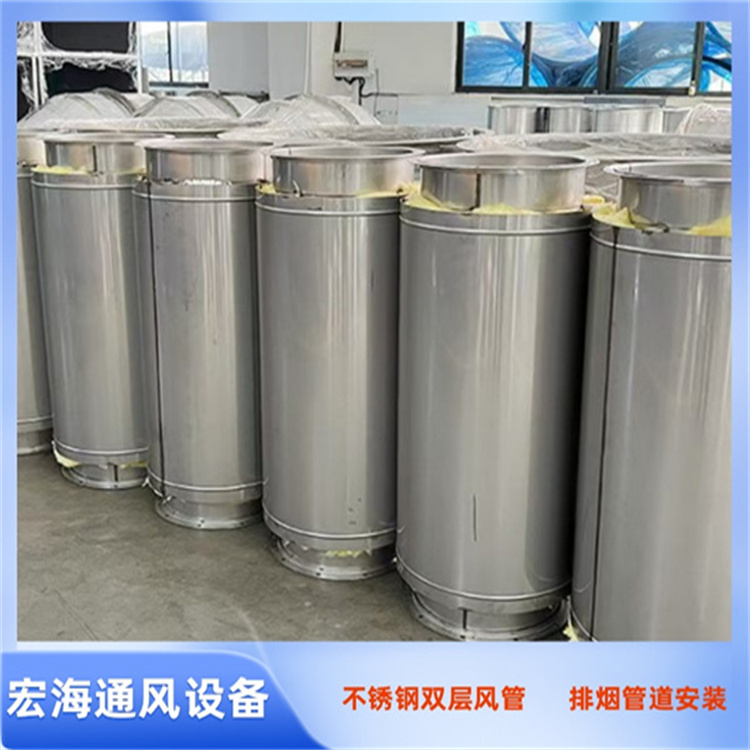 南昌不锈钢保温风管厂家 发电机排油烟风管加工 南昌双层保温风管定制