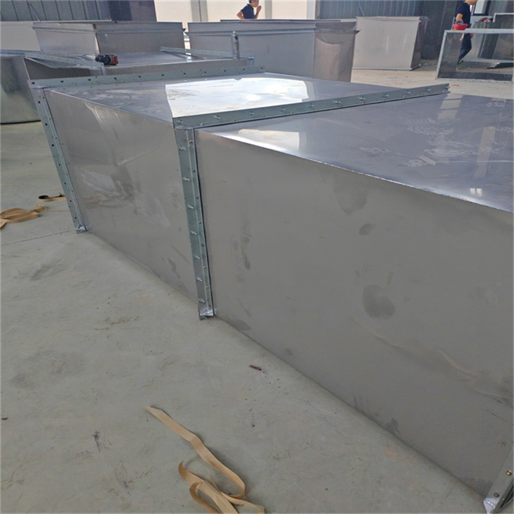 南昌风管厂家 不锈钢角铁法兰风管加工 地下室消防排烟管道安装